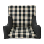 Poltrona Club "High-Back Wingback" da 28" con gambe in legno di betulla e seduta imbottita