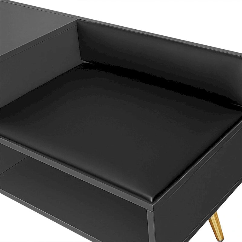 Panca portascarpe moderna con vano portaoggetti nascosto e cuscini imbottiti