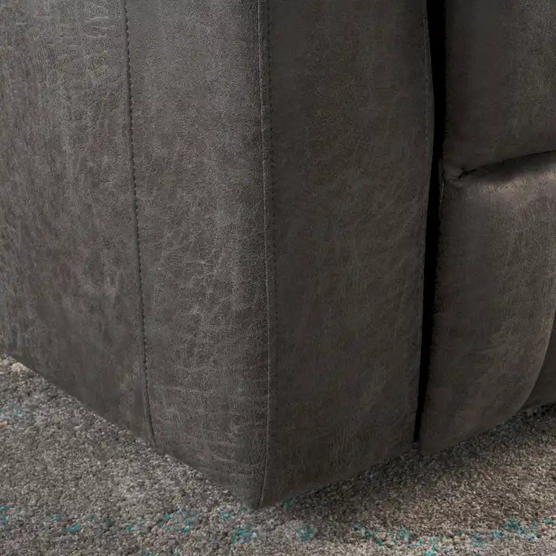 Poltrona Reclinabile Elettrica Larga 84 cm con Braccioli Contenitori, Portabicchieri e Porta USB