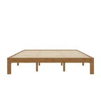 Letto a piattaforma in legno Queen Size con supporto a doghe