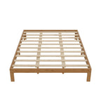 Letto a piattaforma in legno Queen Size con supporto a doghe