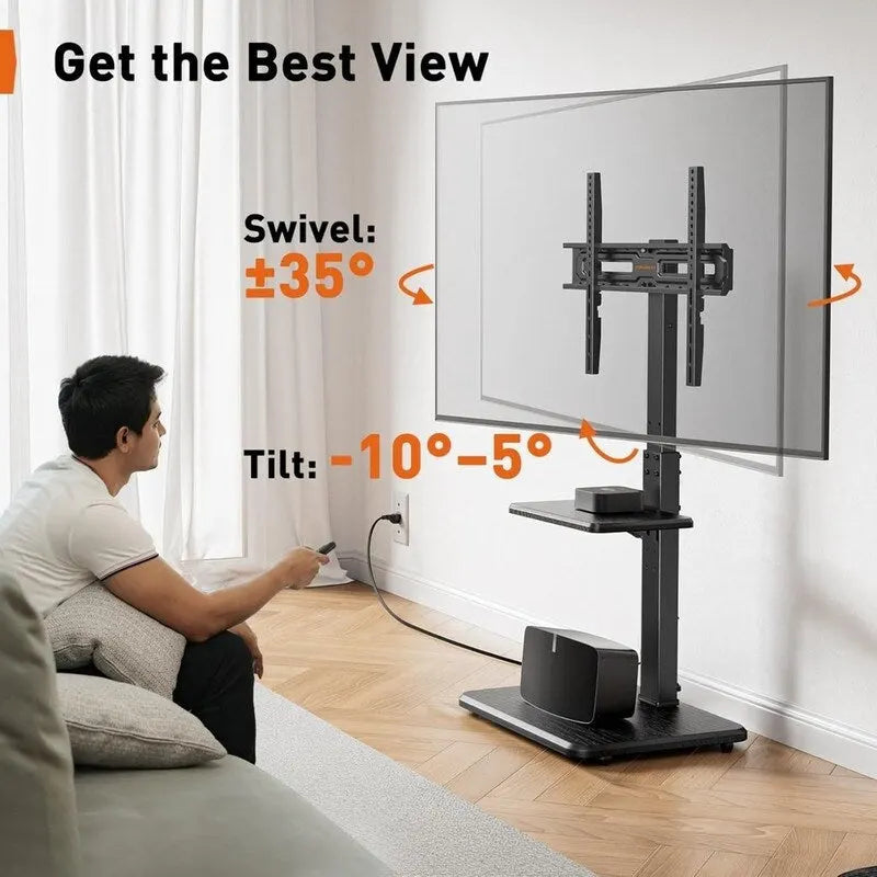 Mobile TV da pavimento con presa di corrente integrata