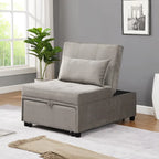 Poltrona Letto Pieghevole 4 in 1 per Futon Singolo, Divano Letto Regolabile – 39.9 x 26.8"