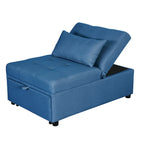 Poltrona Letto Pieghevole 4 in 1 per Futon Singolo, Divano Letto Regolabile – 39.9 x 26.8"