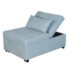 Poltrona Letto Pieghevole 4 in 1 per Futon Singolo, Divano Letto Regolabile – 39.9 x 26.8"