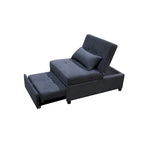 Poltrona Letto Pieghevole 4 in 1 per Futon Singolo, Divano Letto Regolabile – 39.9 x 26.8"