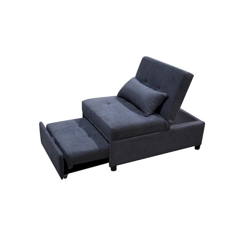 Poltrona Letto Pieghevole 4 in 1 per Futon Singolo, Divano Letto Regolabile – 39.9 x 26.8"