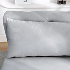 Chaise Longue da Interno, Poltrona Relax in Velluto per Camera da Letto con Contenitore e Cuscino, Moderna Chaise Longue Imbottita con Braccioli Arrotondati