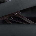 Chaise Longue da Interno, Poltrona Relax in Velluto per Camera da Letto con Contenitore e Cuscino, Moderna Chaise Longue Imbottita con Braccioli Arrotondati