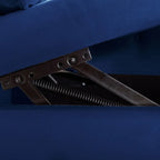 Chaise Longue da Interno, Poltrona Relax in Velluto per Camera da Letto con Contenitore e Cuscino, Moderna Chaise Longue Imbottita con Braccioli Arrotondati