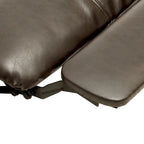 Poltrona Accento Plait in Pelle Intrecciata Cognac con Struttura in Legno Teak Naturale