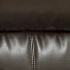 Poltrona Accento Plait in Pelle Intrecciata Cognac con Struttura in Legno Teak Naturale