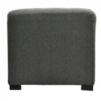 Pouf quadrato Cordoba con 4 bottoni e telaio in legno - 45,7 x 45,7 x 45,7 cm
