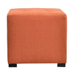 Pouf quadrato Cordoba con 4 bottoni e telaio in legno - 45,7 x 45,7 x 45,7 cm
