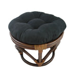 Sgabello Bali da 45 cm con cuscino in microfibra scamosciata