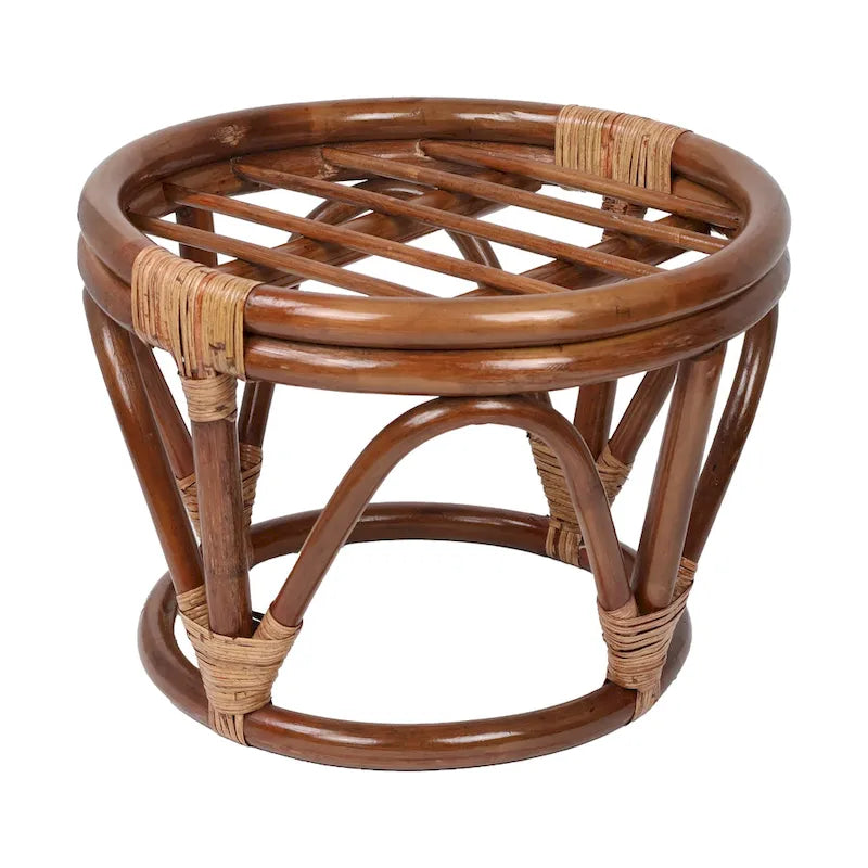 Sgabello Bali da 45 cm con cuscino in microfibra scamosciata