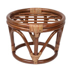 Sgabello Bali da 45 cm con cuscino in microfibra scamosciata