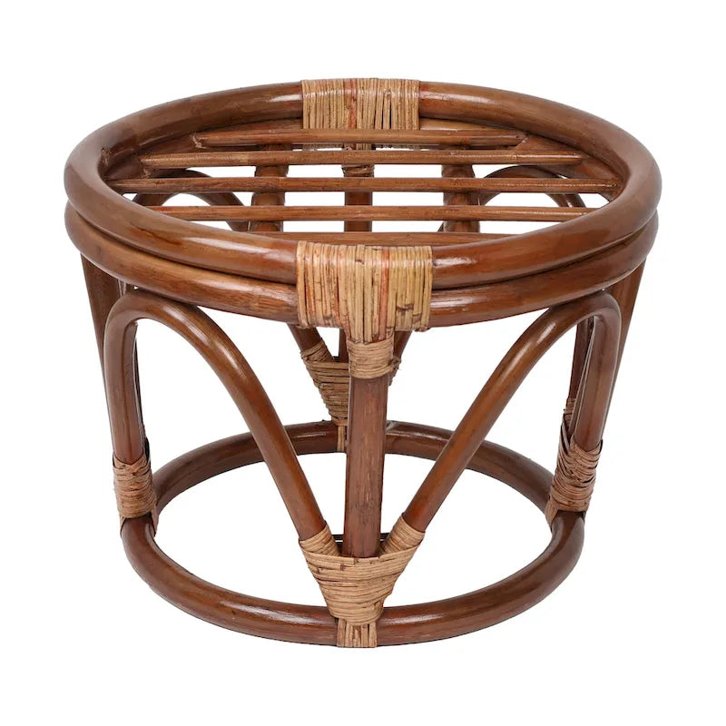 Sgabello Bali da 45 cm con cuscino in microfibra scamosciata