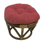 Sgabello Bali da 45 cm con cuscino in microfibra scamosciata