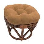 Sgabello Bali da 45 cm con cuscino in microfibra scamosciata