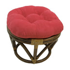 Sgabello Bali da 45 cm con cuscino in microfibra scamosciata