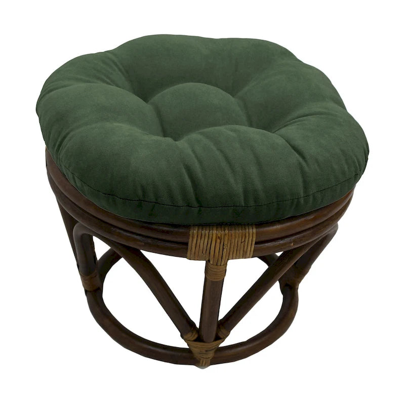 Sgabello Bali da 45 cm con cuscino in microfibra scamosciata
