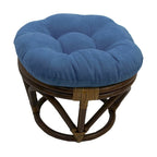 Sgabello Bali da 45 cm con cuscino in microfibra scamosciata