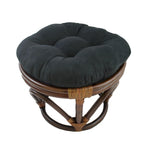 Sgabello Bali da 45 cm con cuscino in microfibra scamosciata