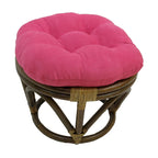 Sgabello Bali da 45 cm con cuscino in microfibra scamosciata