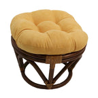 Sgabello Bali da 45 cm con cuscino in microfibra scamosciata