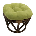 Sgabello Bali da 45 cm con cuscino in microfibra scamosciata