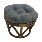 Sgabello Bali da 45 cm con cuscino in microfibra scamosciata