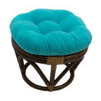 Sgabello Bali da 45 cm con cuscino in microfibra scamosciata