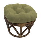 Sgabello Bali da 45 cm con cuscino in microfibra scamosciata