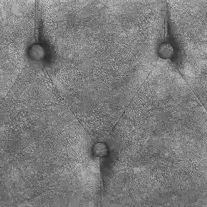 Divano letto imbottito in tufting a grandezza naturale con cassetti