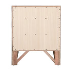 Comodino moderno a 3 cassetti in legno con pomello in metallo da 23 pollici