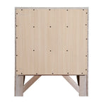 Comodino moderno a 3 cassetti in legno con pomello in metallo da 23 pollici