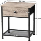 Comodini per camera da letto piccola - 15,74P x 11,8L x 21,65A
