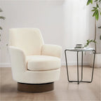 Poltrona accent girevole con base in acciaio inossidabile