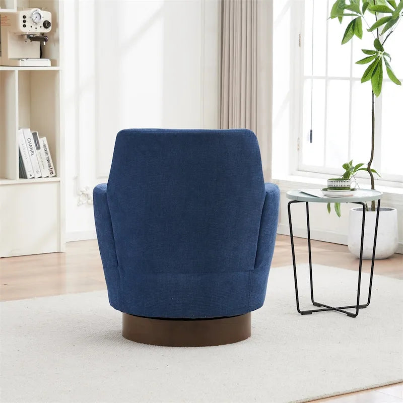 Poltrona accent girevole con base in acciaio inossidabile