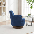 Poltrona accent girevole con base in acciaio inossidabile