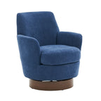 Poltrona accent girevole con base in acciaio inossidabile