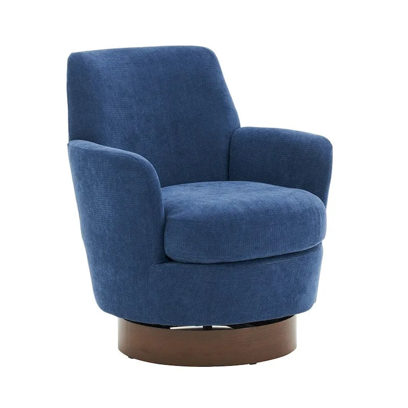 Poltrona accent girevole con base in acciaio inossidabile