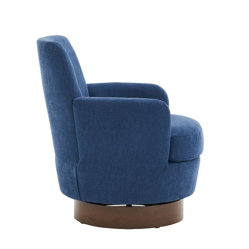 Poltrona accent girevole con base in acciaio inossidabile