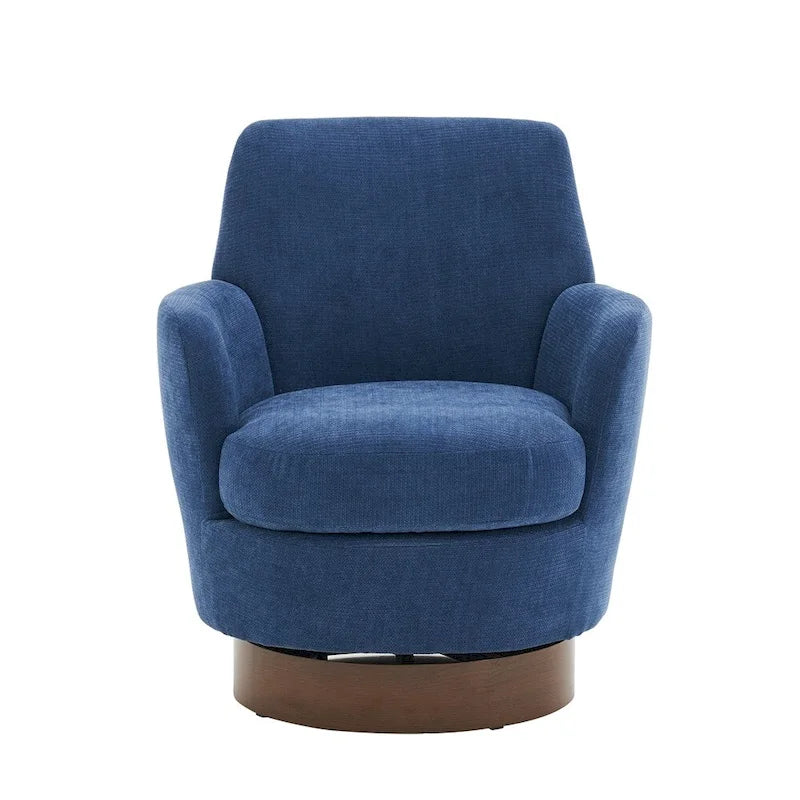 Poltrona accent girevole con base in acciaio inossidabile