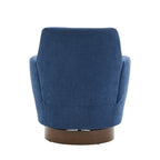 Poltrona accent girevole con base in acciaio inossidabile