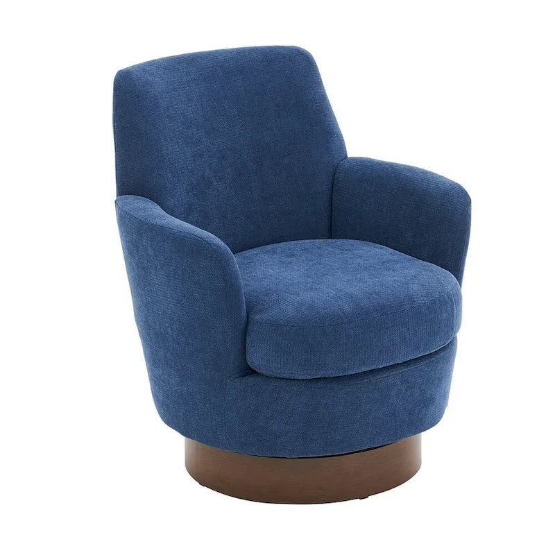 Poltrona accent girevole con base in acciaio inossidabile