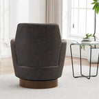 Poltrona accent girevole con base in acciaio inossidabile