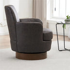 Poltrona accent girevole con base in acciaio inossidabile