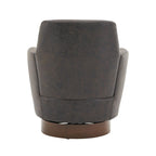 Poltrona accent girevole con base in acciaio inossidabile